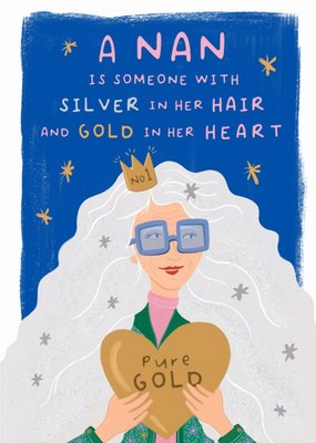 Pure Gold Nan Sentimental Verse Illustrated Mother's Day Card