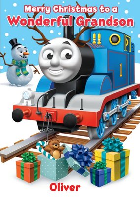 Thomas And Friends Wonderful Grandson Christmas Card