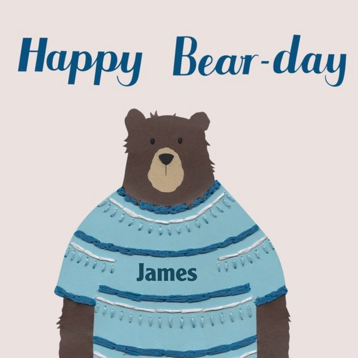 Birthday Card - bear