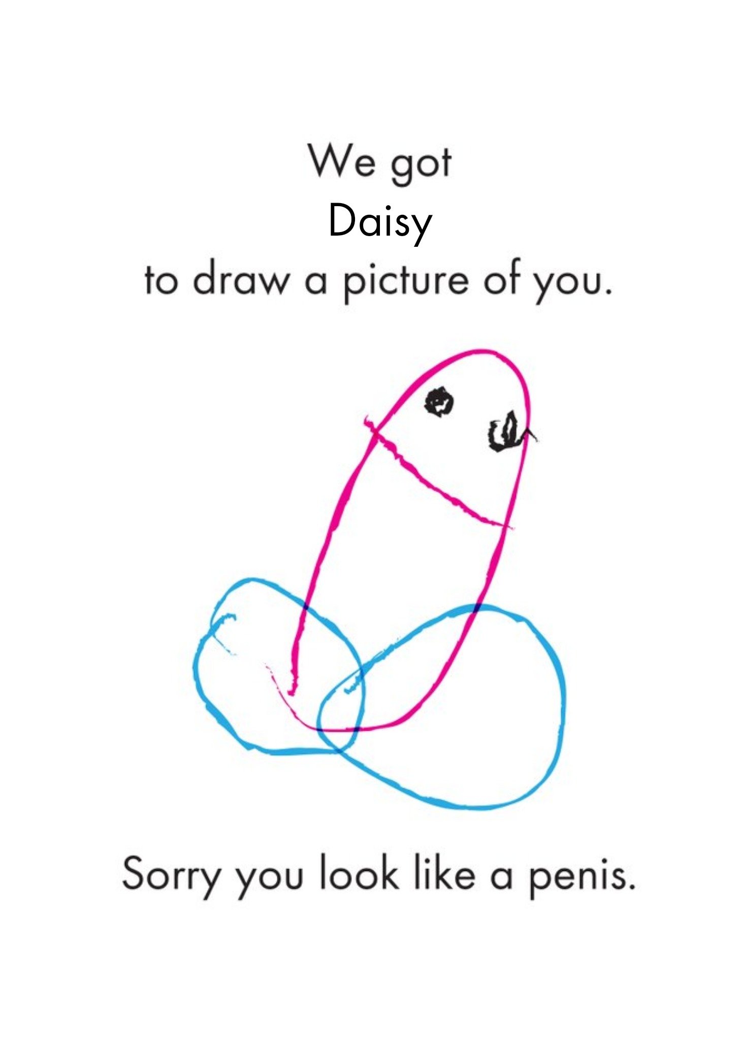 Objectables Sorry You Like A Penis Funny Birthday Card Ecard