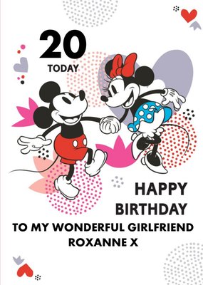 Disney Mickey Mouse Girlfriend Birthday Card