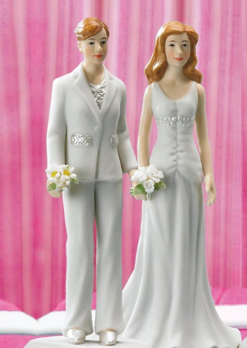 Two Brides Cake Topper Wedding Card | Moonpig