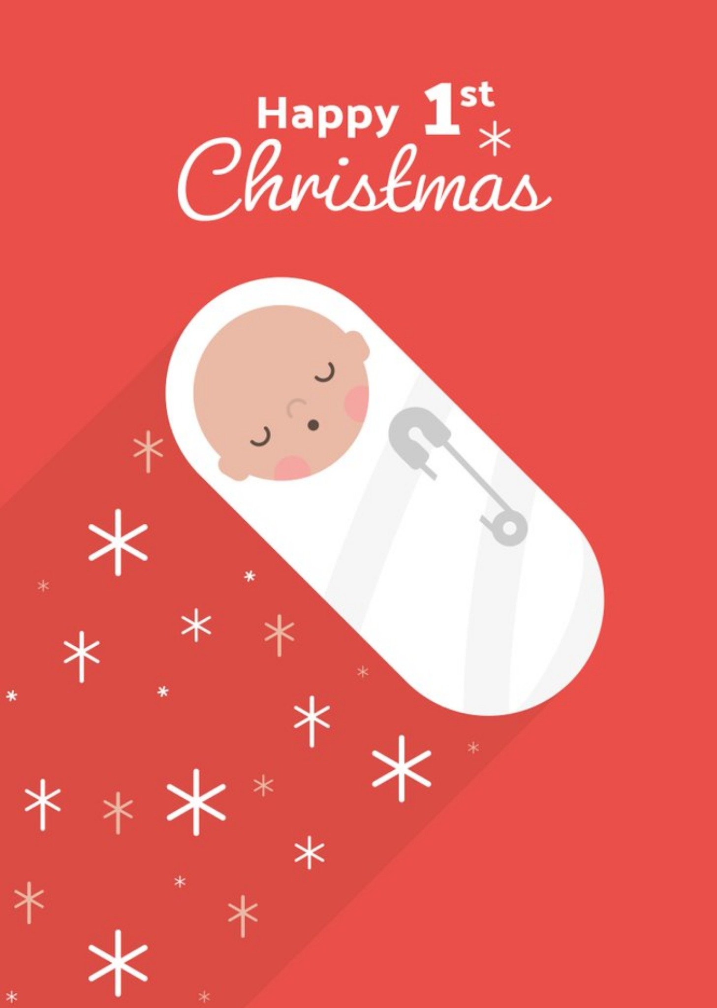 Happy First Christmas New Baby Card Ecard