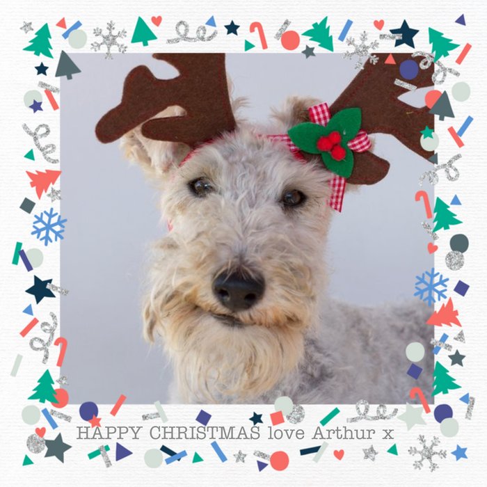 Love is Being Owned Christmas Wire Fox Terrier Dogs Shower