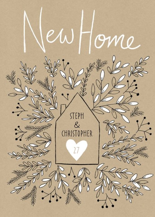 Botany Personalised New Home Card