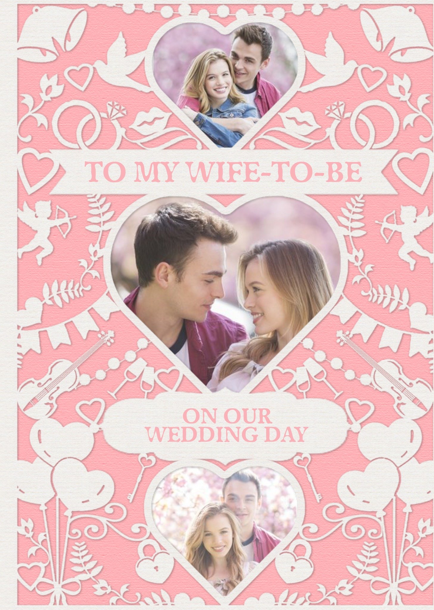 Wedding Card - Photo Upload - Wife To Be - Paper Frame Ecard