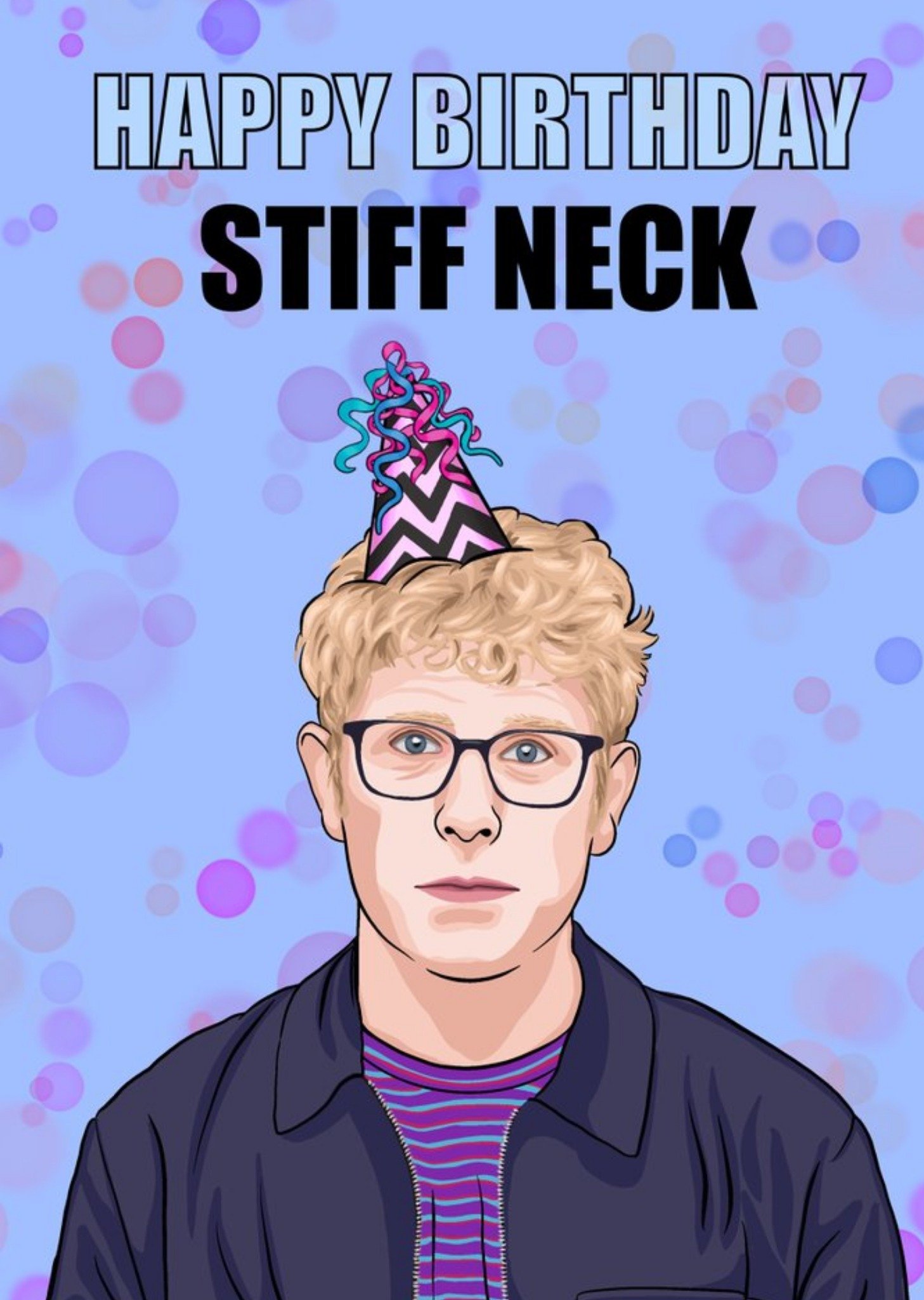 Funny Comedian Stiff Neck Birthday Card From Citrus Bunn Ecard