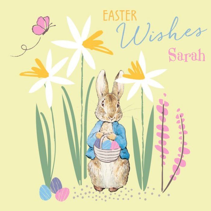 Peter Rabbit Easter Wishes Personalised Card