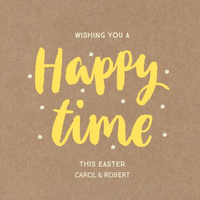 Happy Time Personalised Easter Card