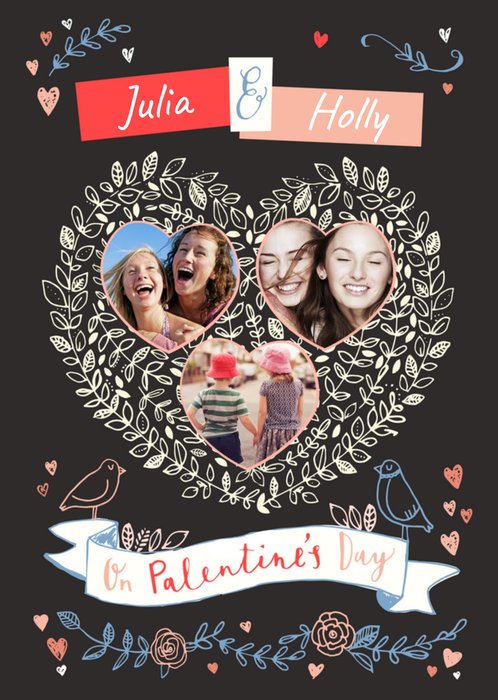 On Palentine's Day Personalised Photo Upload Happy Valentine's Day Card