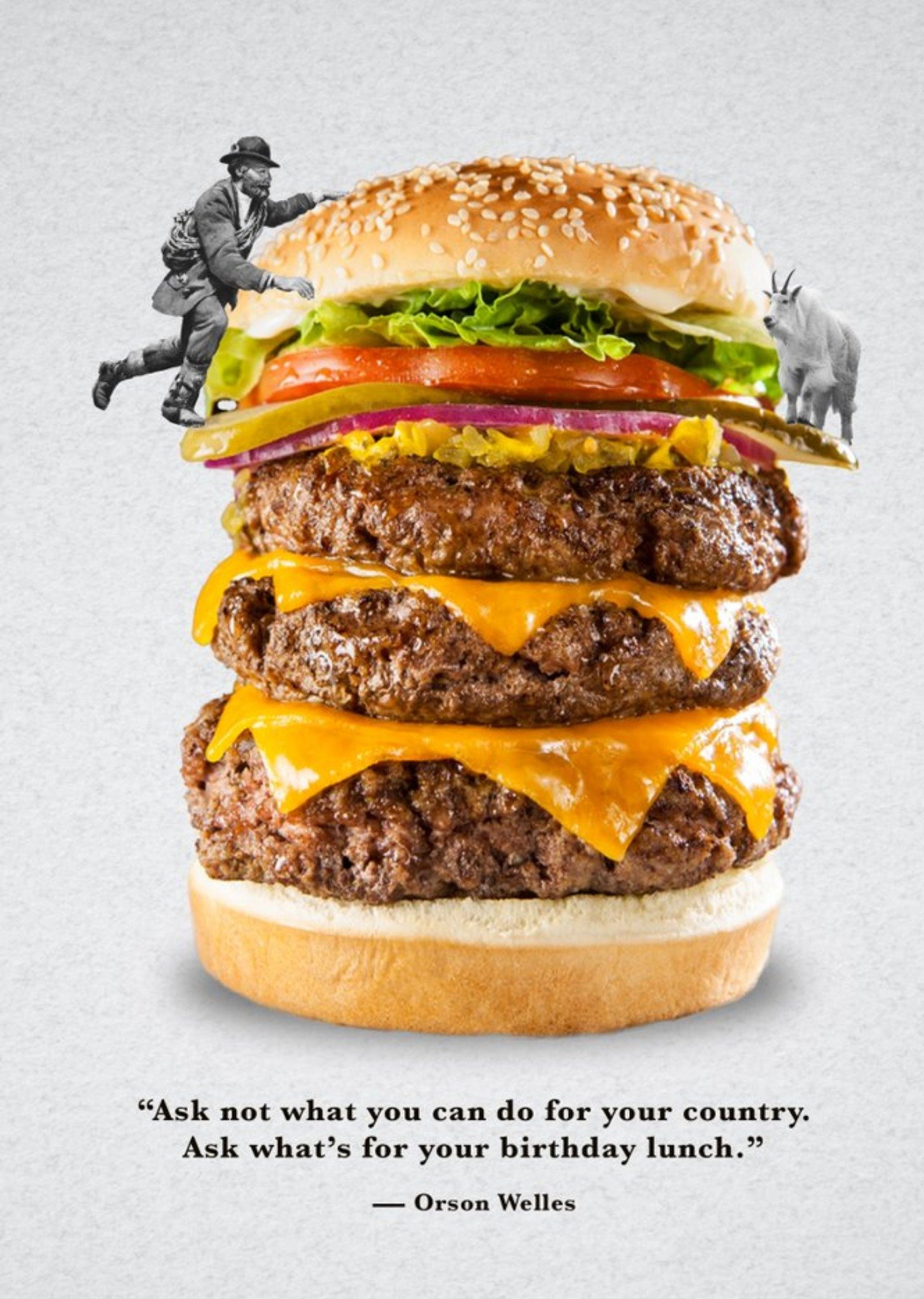Moonpig Ask Whats For Birthday Lunch Burger Card Ecard