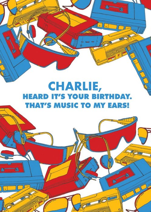 MTV Classic Music To My Ears Birthday Card