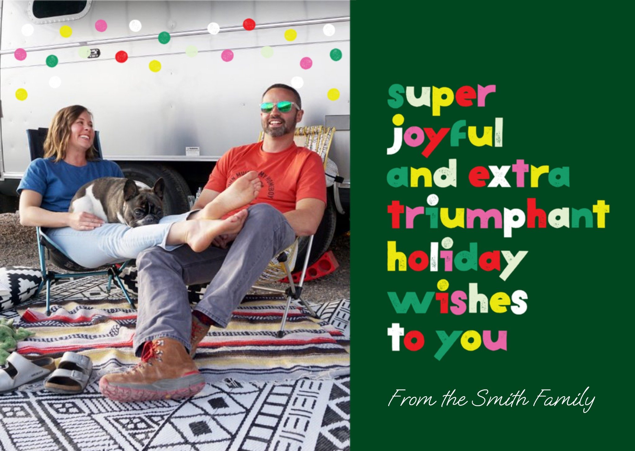 Super Joyful Holiday Wishes To Your Christmss Photo Upload Card Ecard