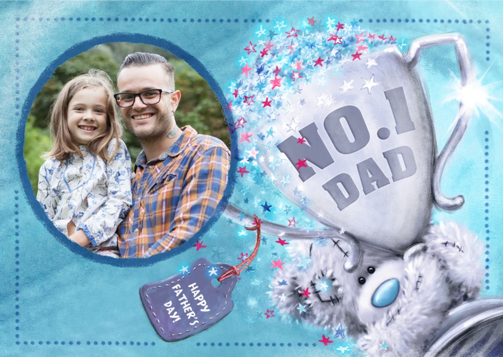 Me To You Tatty Teddy No. 1 Dad Father's Day Card