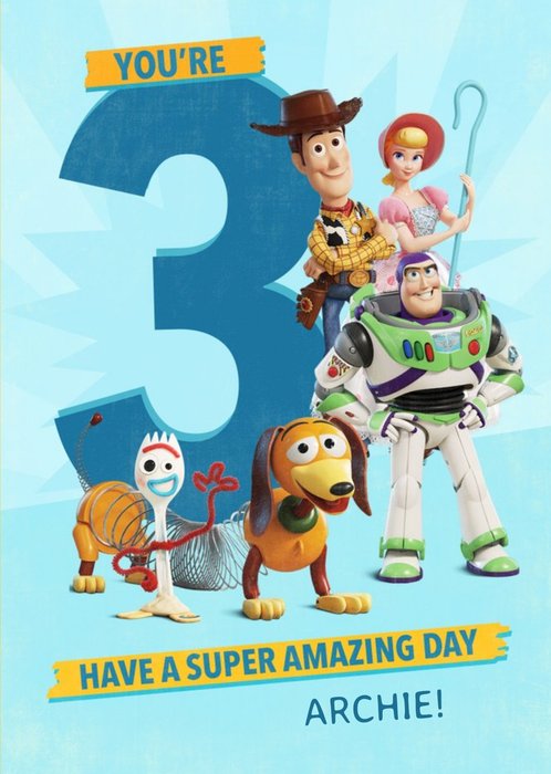 Toy Story 4  Characters You're 3 Have a Super Amazing day