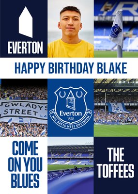 Everton Photo Upload Birthday Card