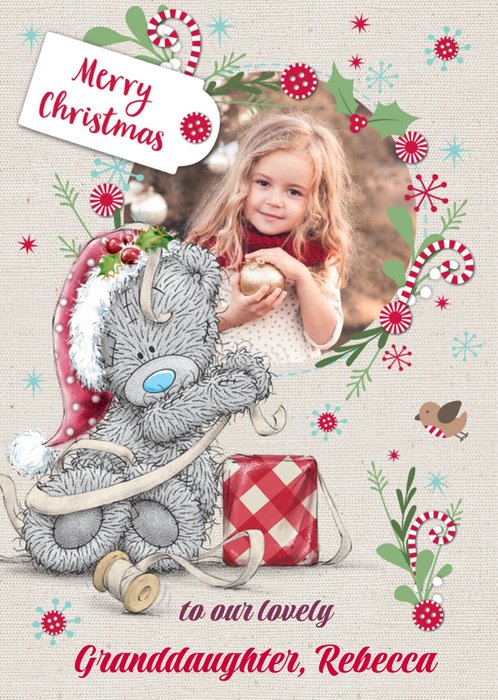 Me To You Tatty Teddy To Granddaughter Photo Upload Christmas Card