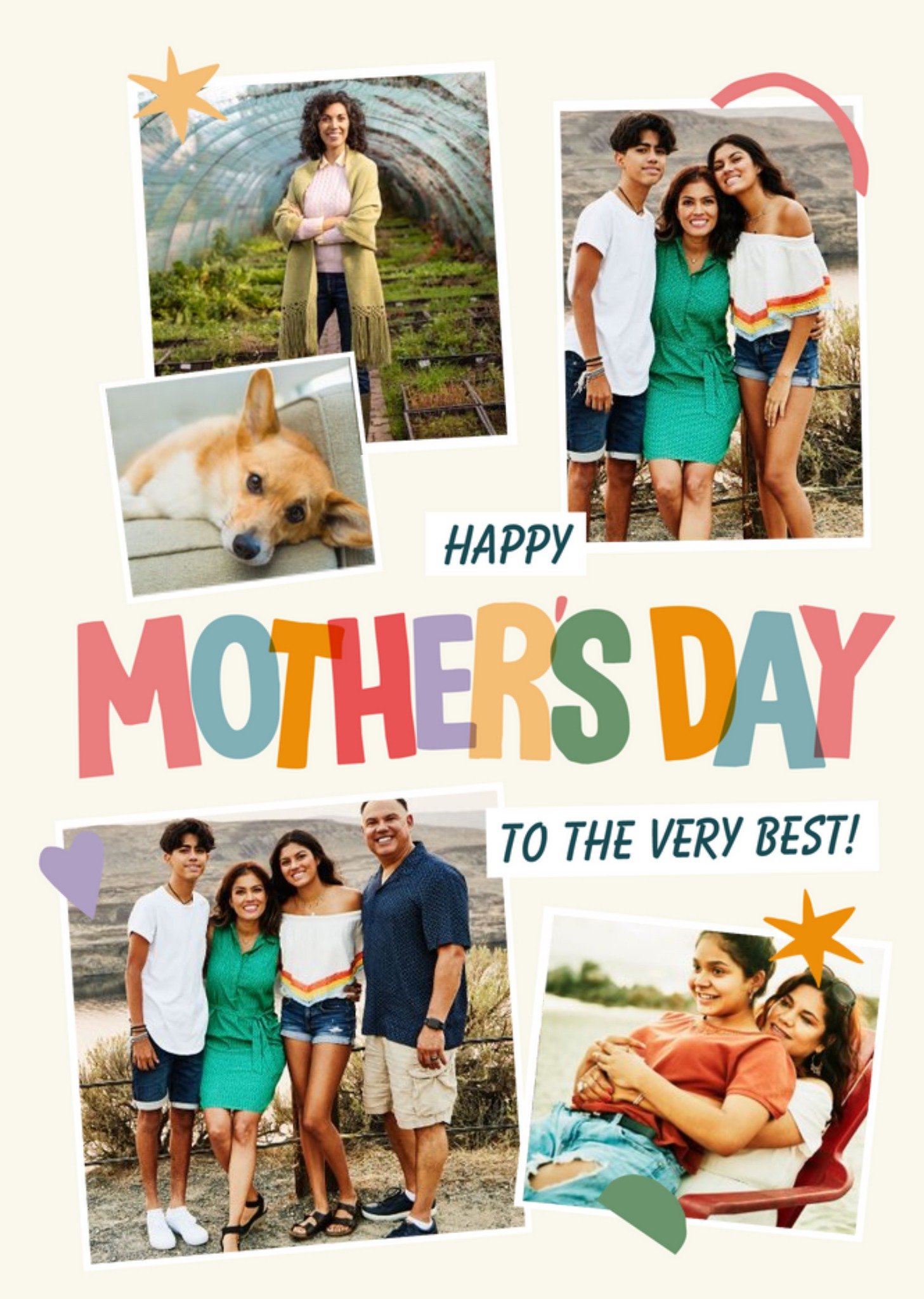 Typographic Photo Upload Happy Mothers Day To The Very Best Photo Upload Card Ecard