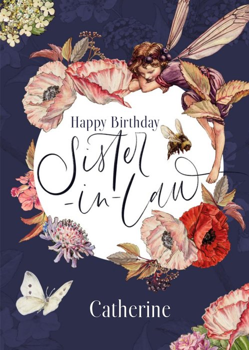 Flower Fairies traditional - Sister in law Birthday Card