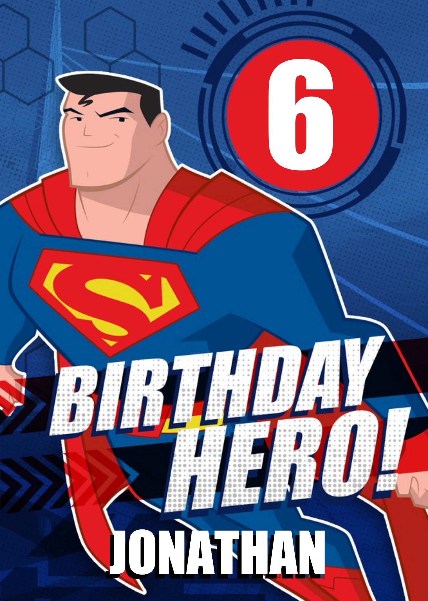 Other Justice League Birthday Hero Card, Large