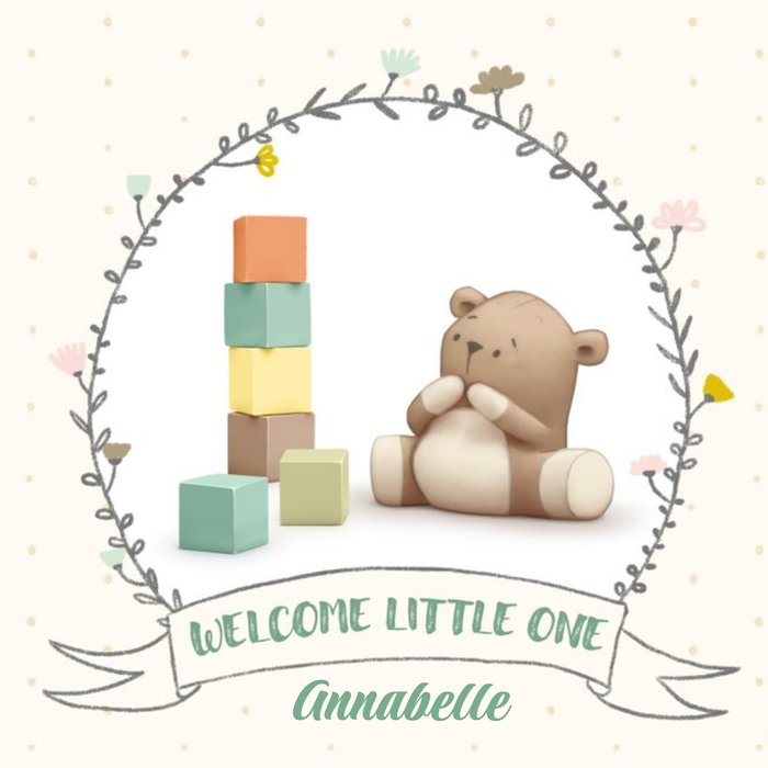 Dud Welcome Little One Personalised Card
