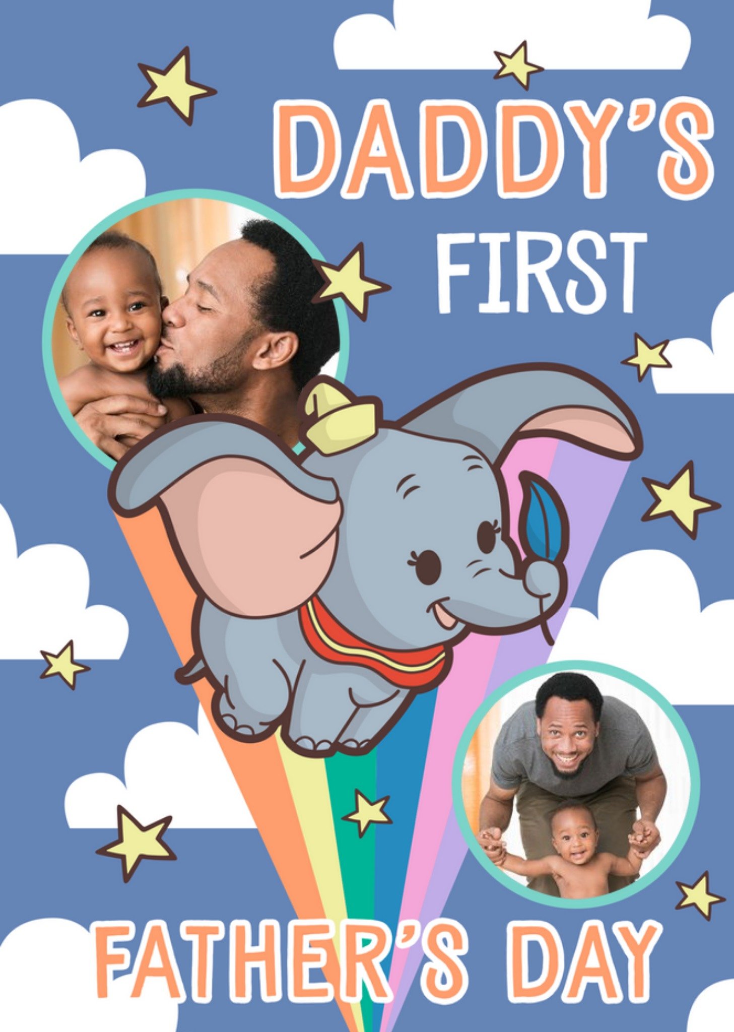 Disney Dumbo Daddy's First Father's Day Photo Upload Card Ecard