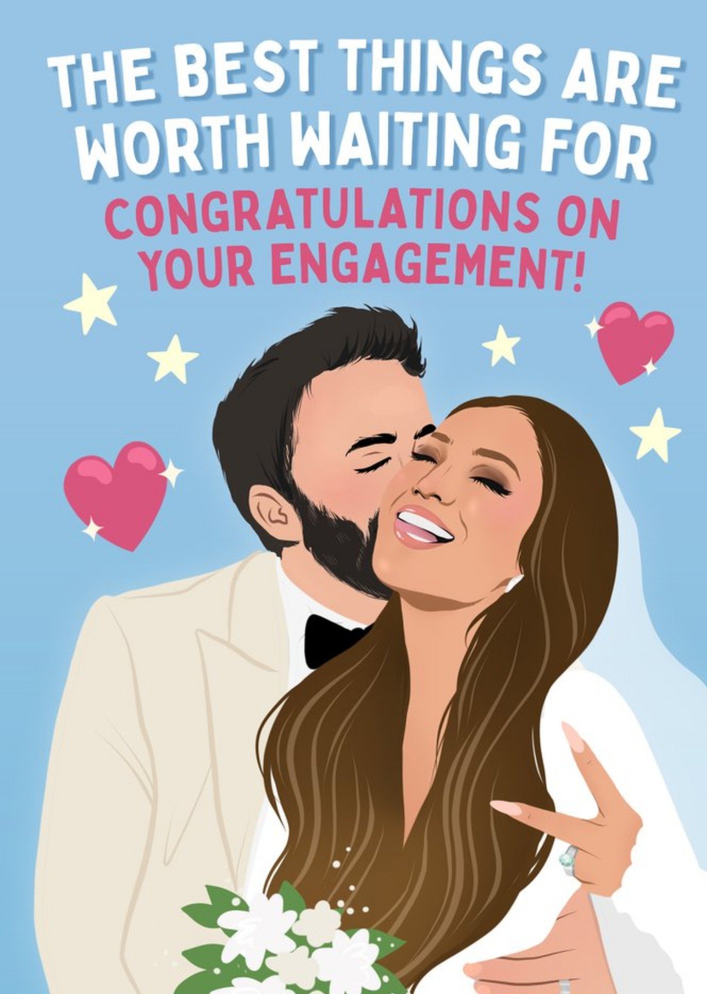 Lol The Best Things Are Worth Waiting For Funny Topical Engagement Card