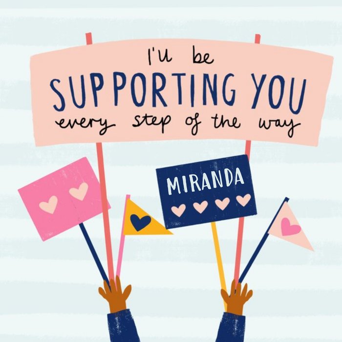 Supporting You Every Step Of The Way Empathy Card