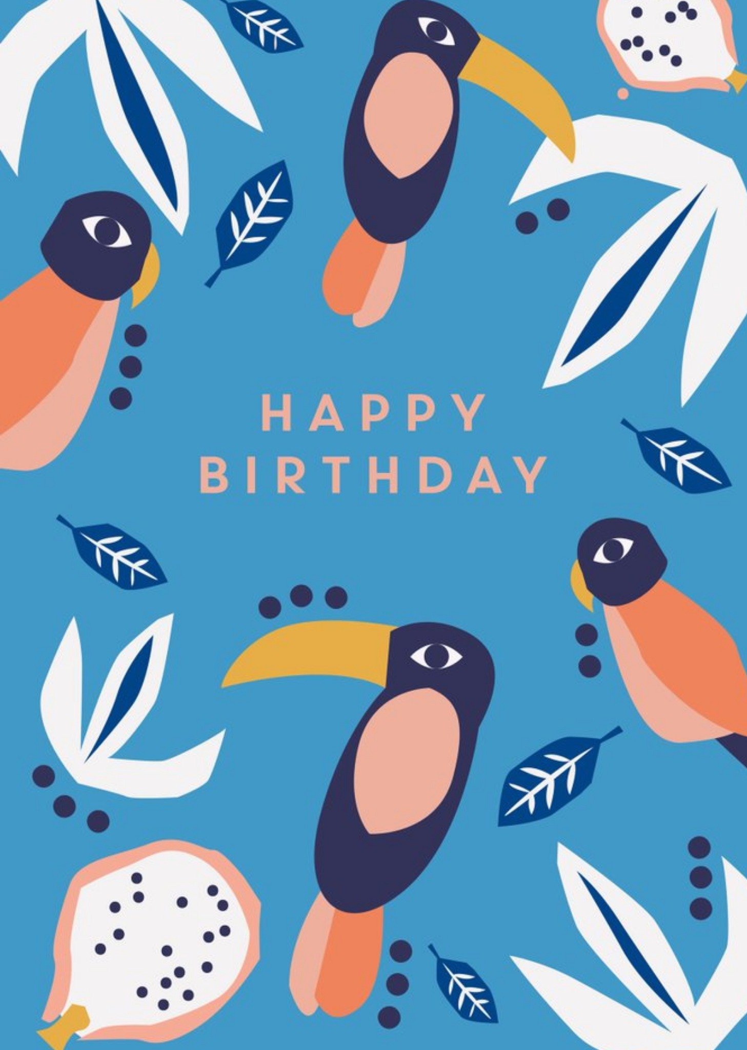 Moonpig Happy Birthday Bird Card, Large