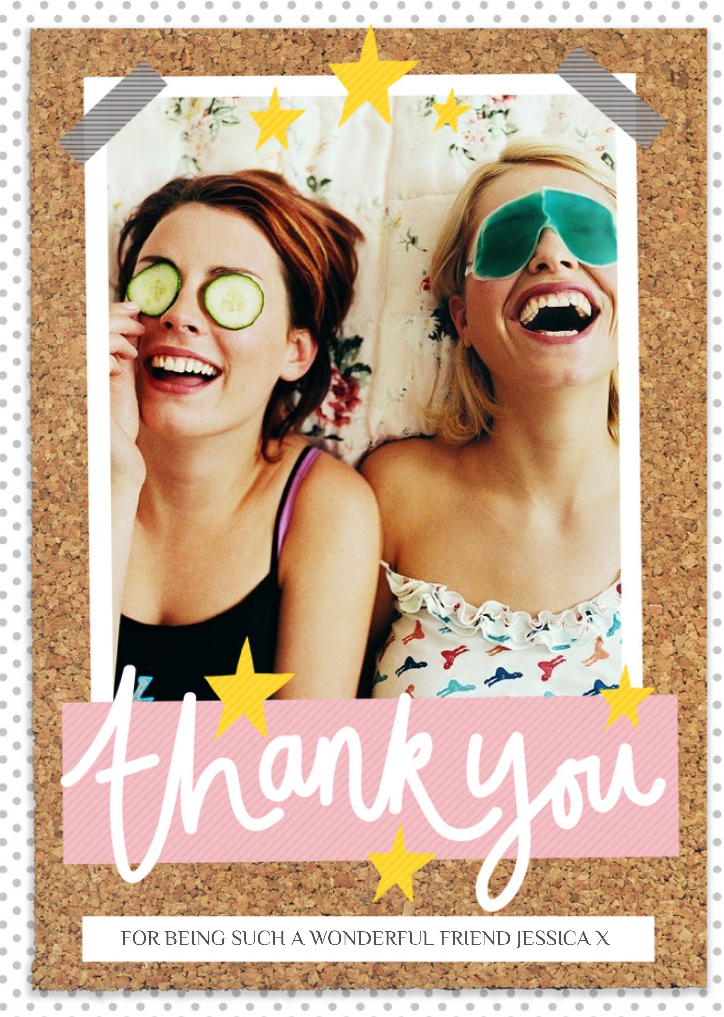 Thank You Card - Female Friend - Photo Upload Card Ecard