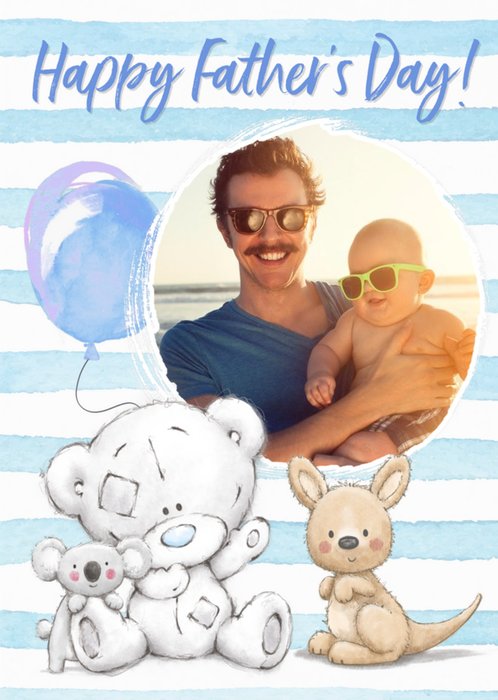 Tiny Tatty Teddy Photo Upload Father's Day Card