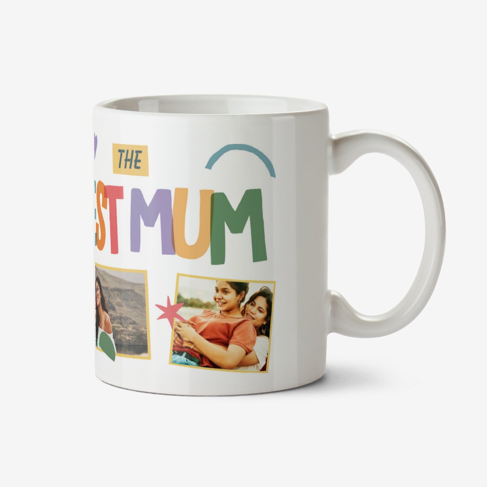 Moonpig The Best Mum Mothers Day Personalised Photo Upload Mug Ceramic Mug