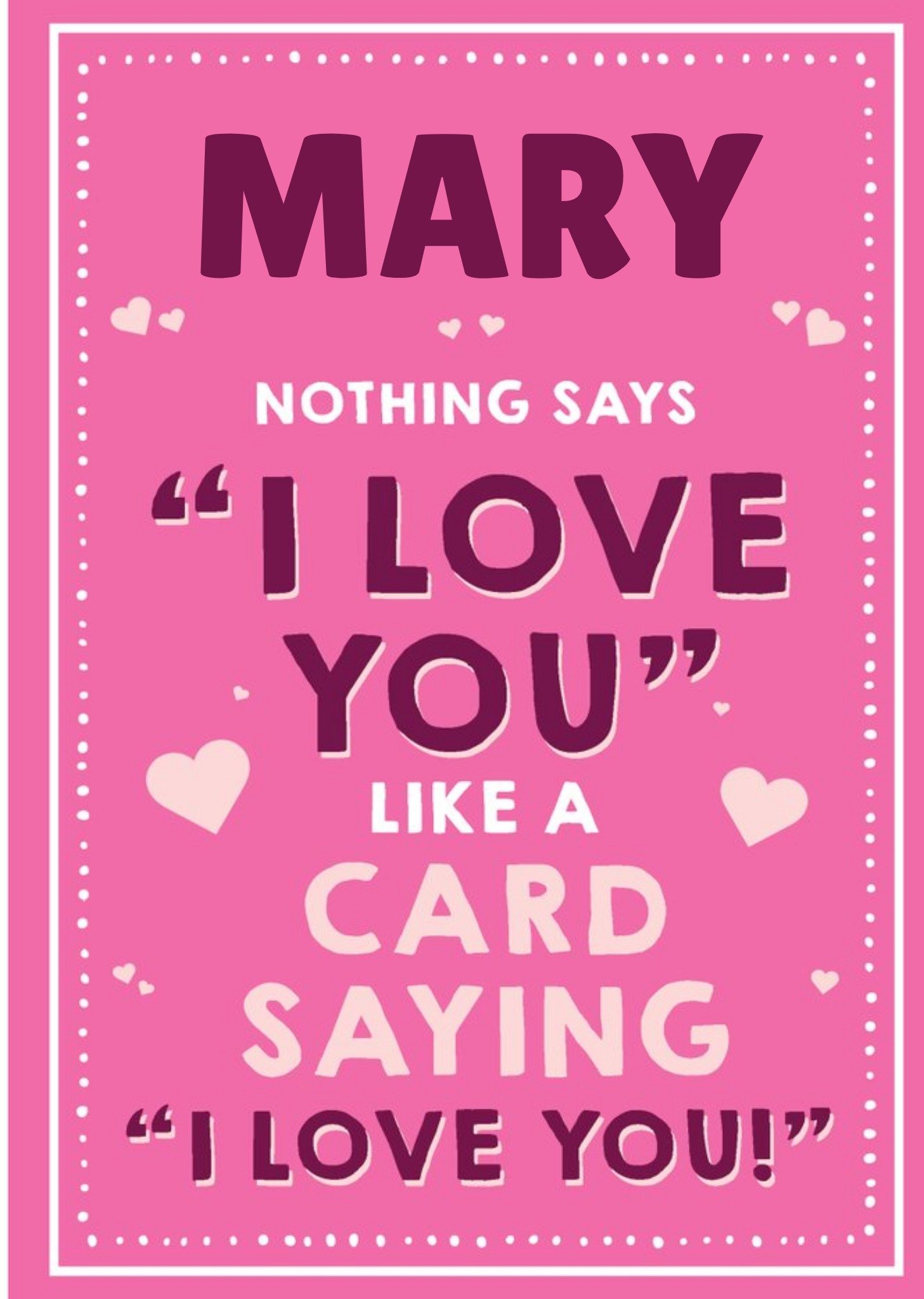 Nothing Says I Love You Like A Card Saying I Love You Card Ecard