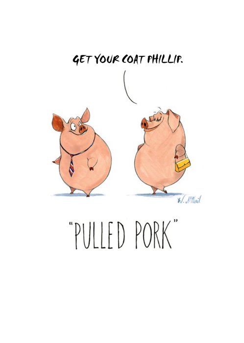 Pulled Pork Funny Card