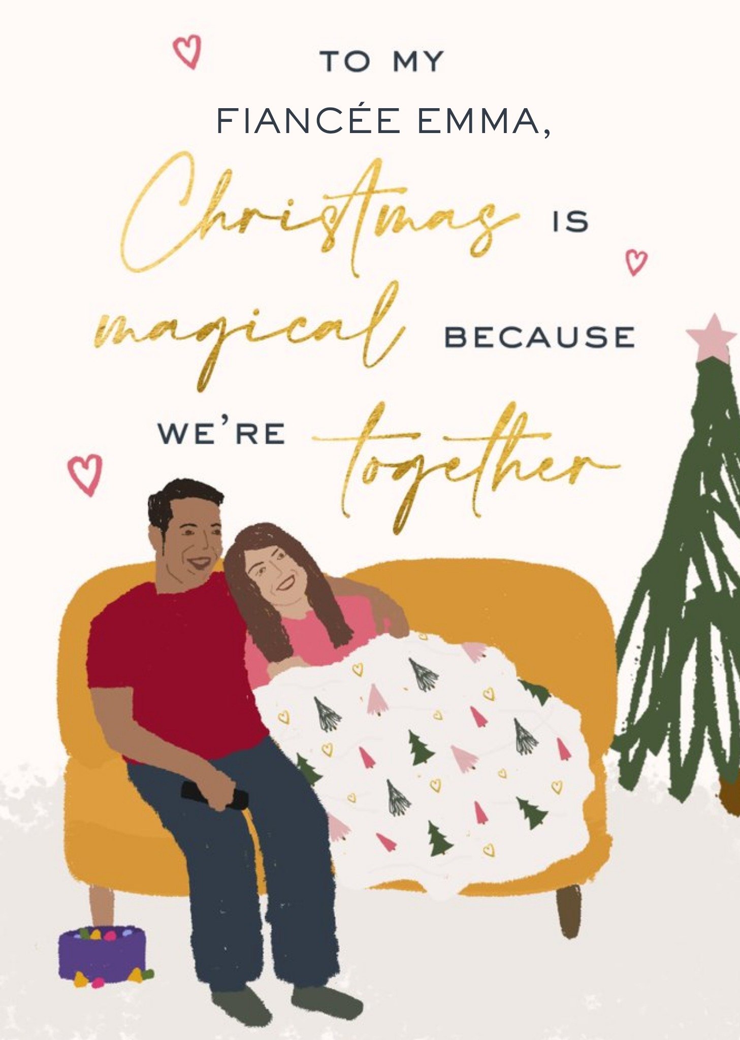 Magical Because We're Together Cute Christmas Card Ecard