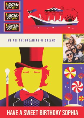 Charlie And The Chocolate Factory Photo Upload Birthday Card