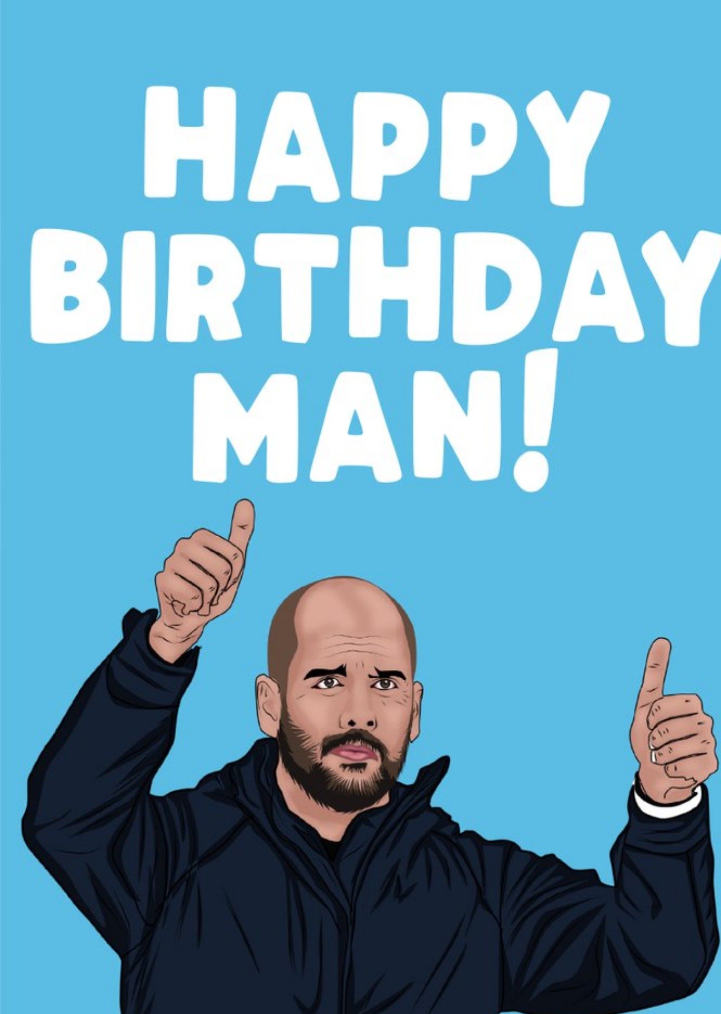 Filthy Sentiments Football Happy Birthday Man Card, Large