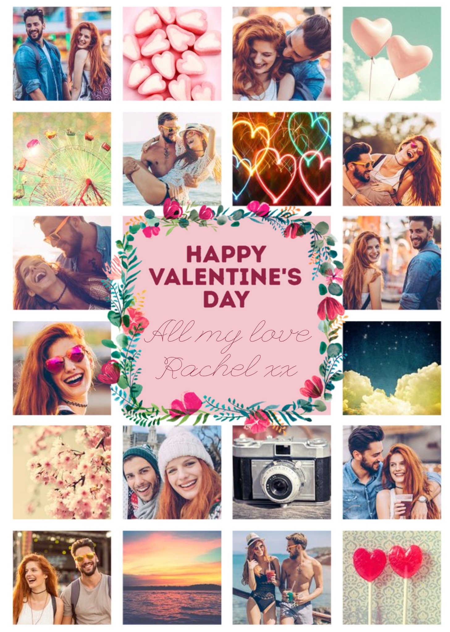 Happy Valentines Day Multiple Photo Upload Valentines Card Ecard