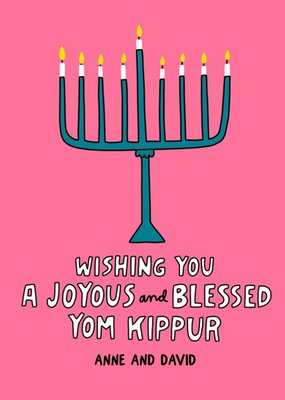 Angela Chick Wishing You A Joyous And Bless Yom Kippur Card