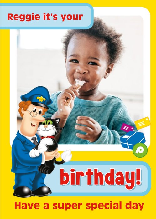 Postman Pat Have a Super Special Day Photo Upload Card