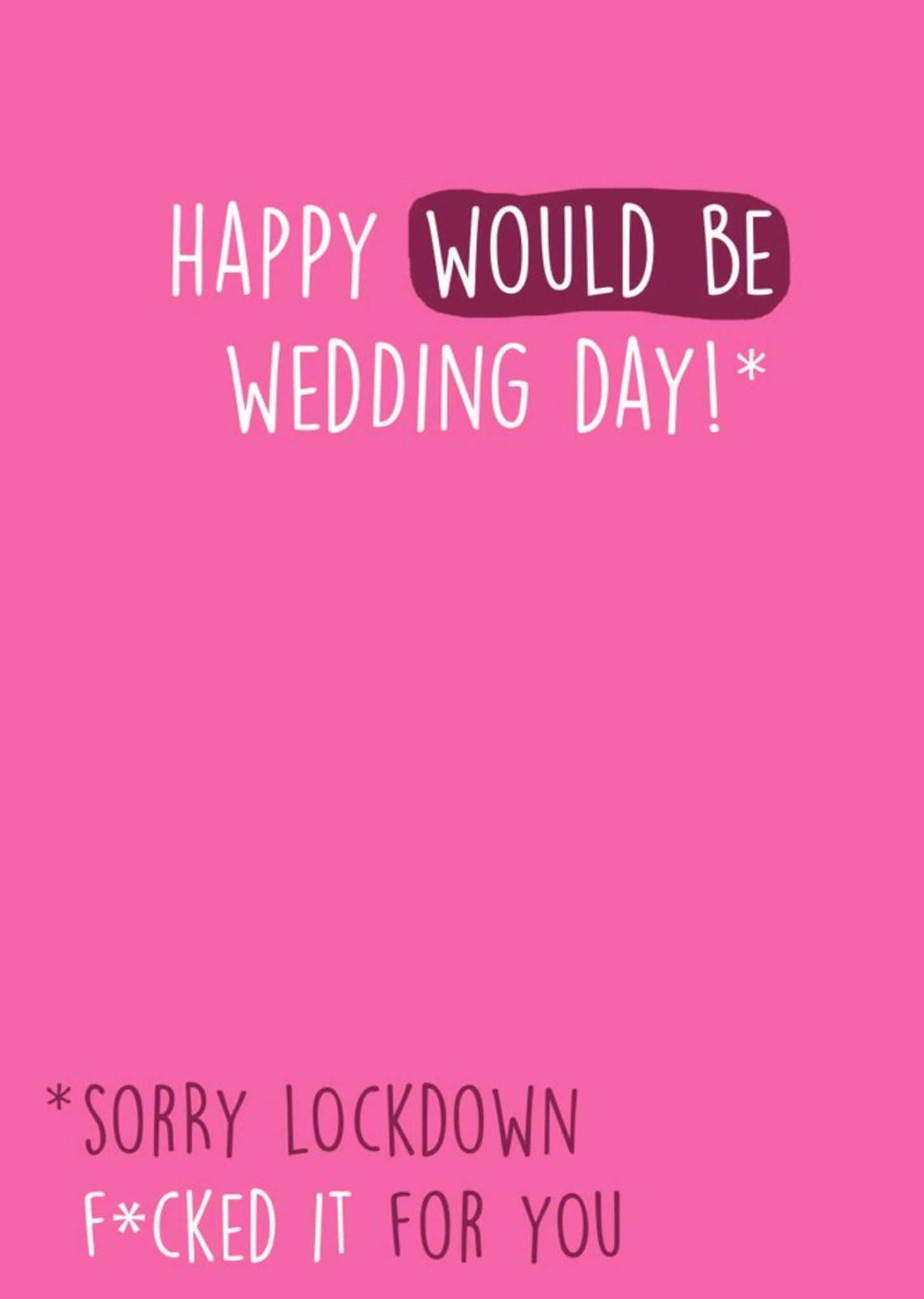 Moonpig Happy Would Be Wedding Day Card Ecard