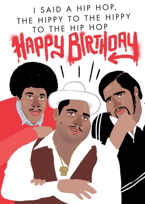 Illustrated Rappers Hip Hop Birthday Card