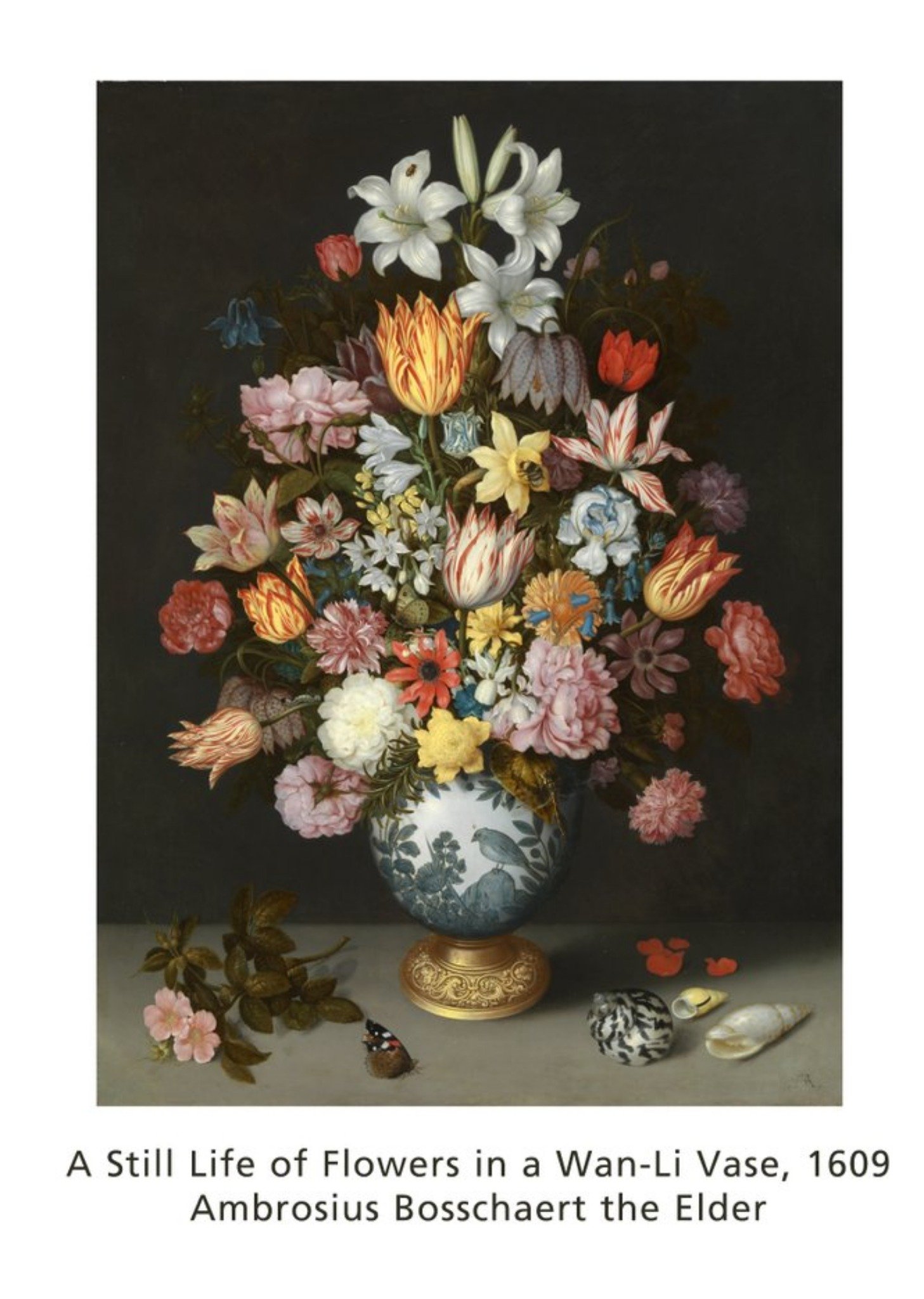 The National Gallery A Still Life Of Flowers Birthday Card, Large