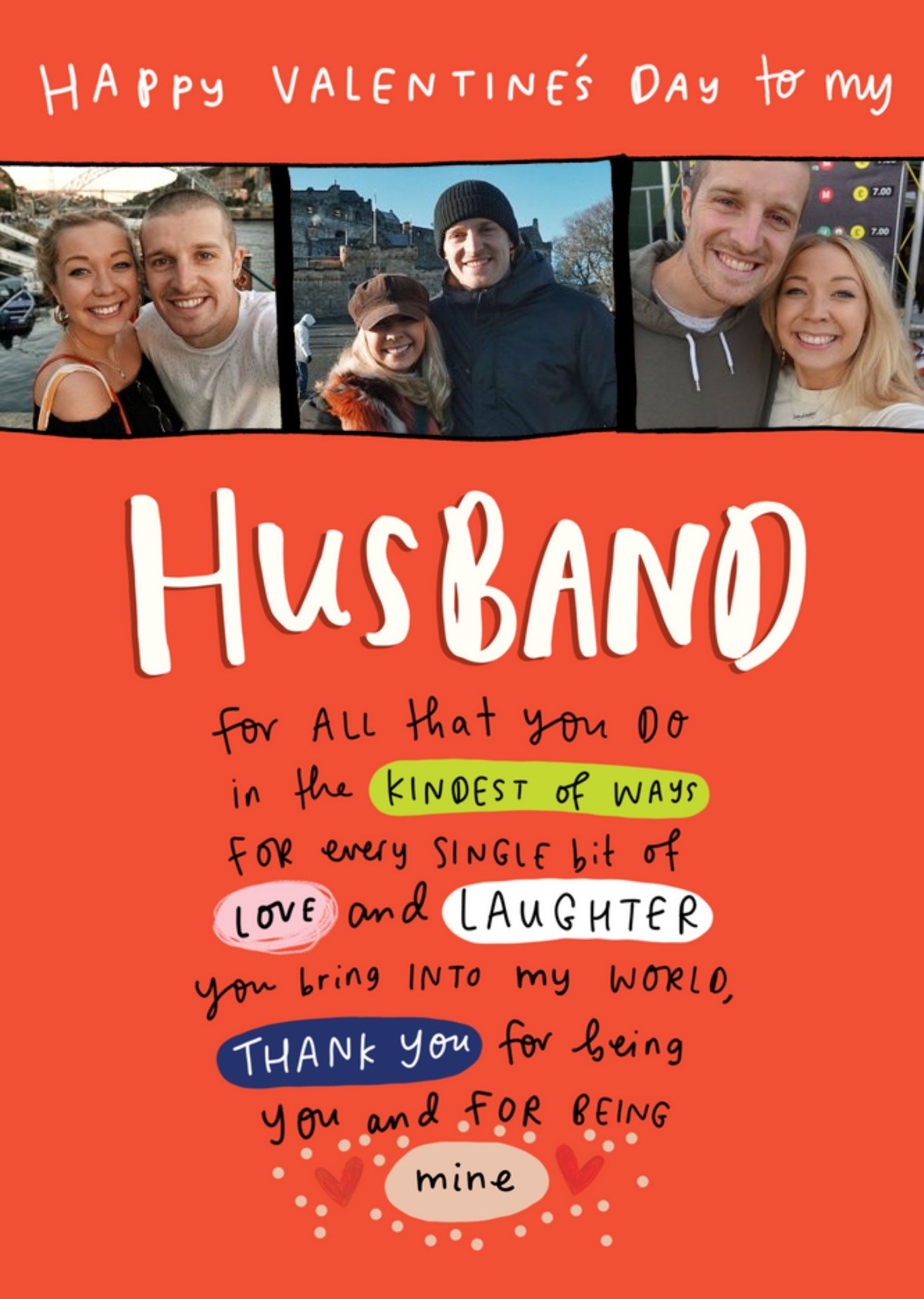 Photo Upload Valentine's Day Card For Husband For All That You Do Ecard