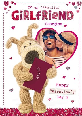 Boofle Bear To My Beautiful Girlfriend Valentines Day Card