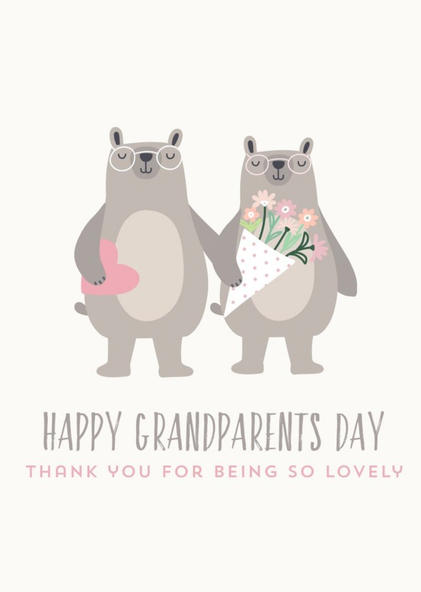 Moonpig Happy Grandparents Day Thank You For Being So Lovely, Large Card