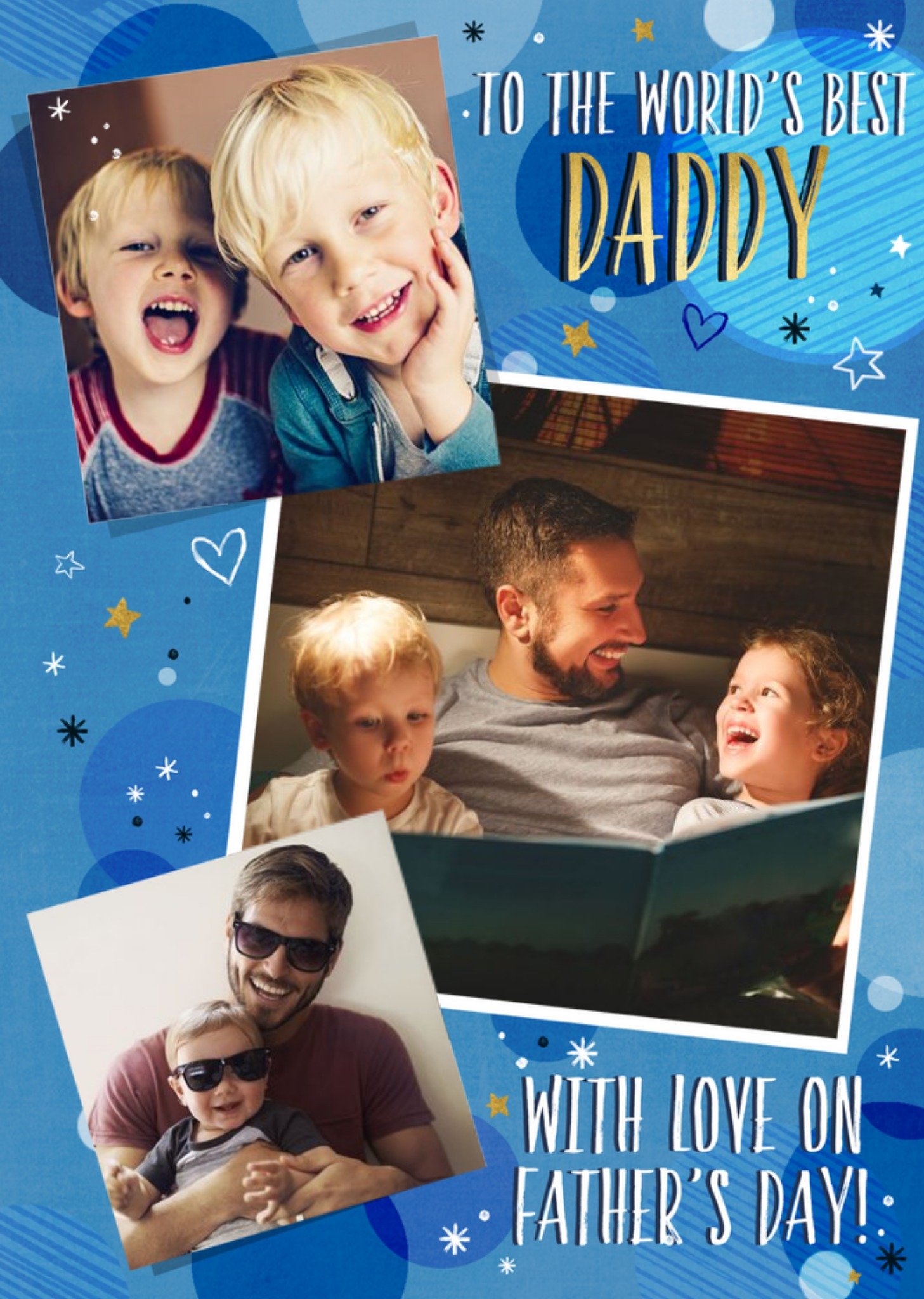 Moonpig World's Best Daddy Photo Upload Card Ecard