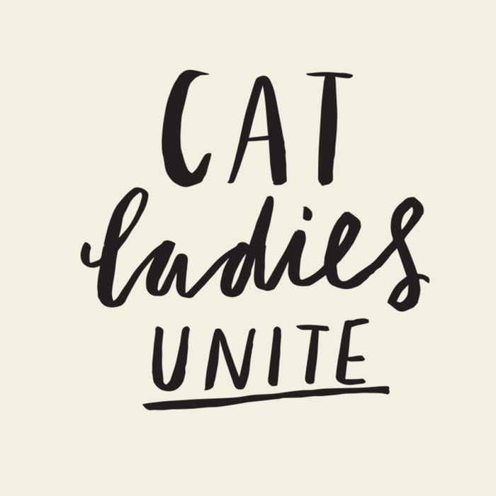 Cat Ladies Unite Square Card
