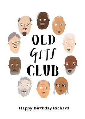 Diverse Old Gits Club Birthday Card