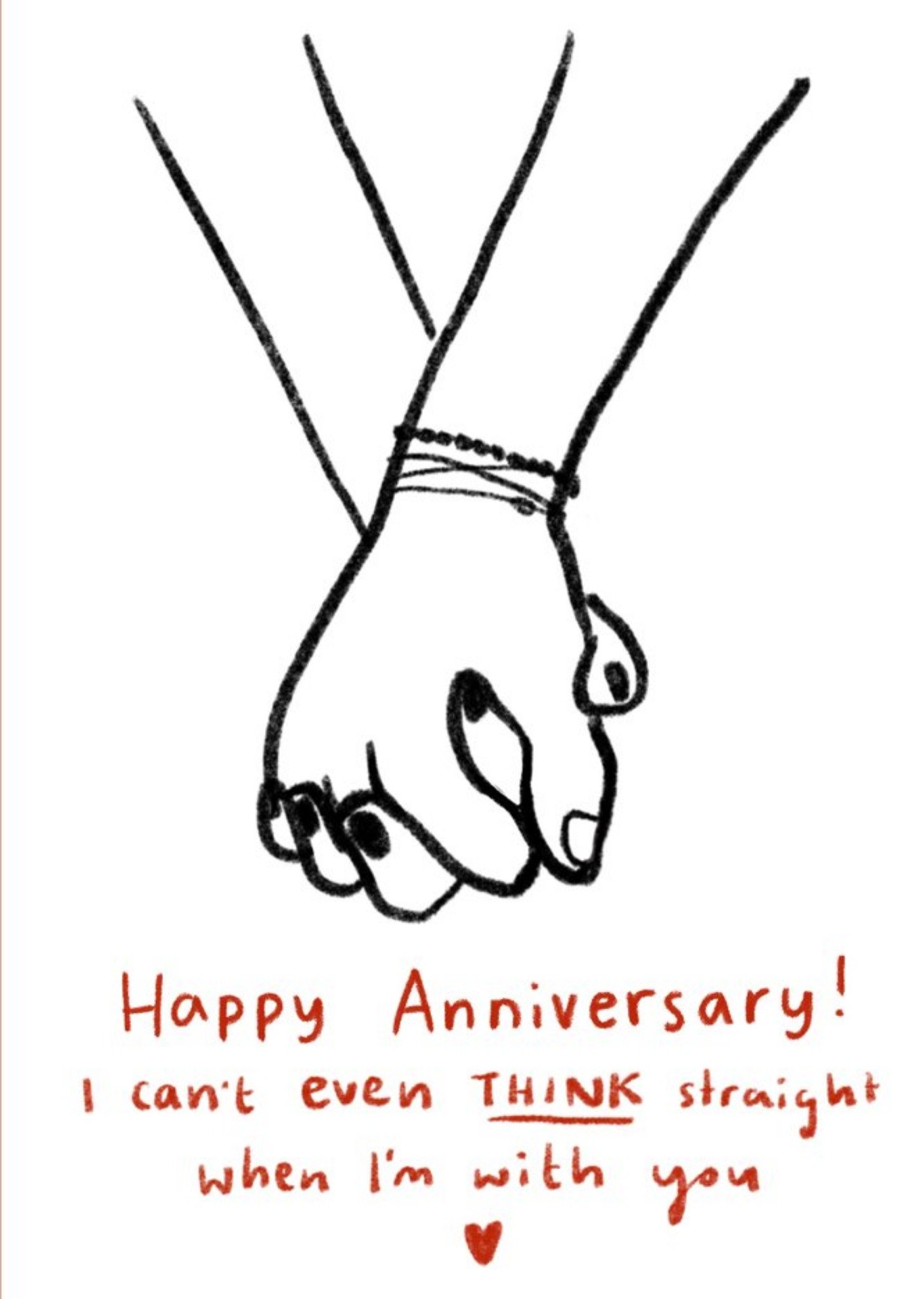 I Can't Think Straight Lesbian Anniversary Card Ecard